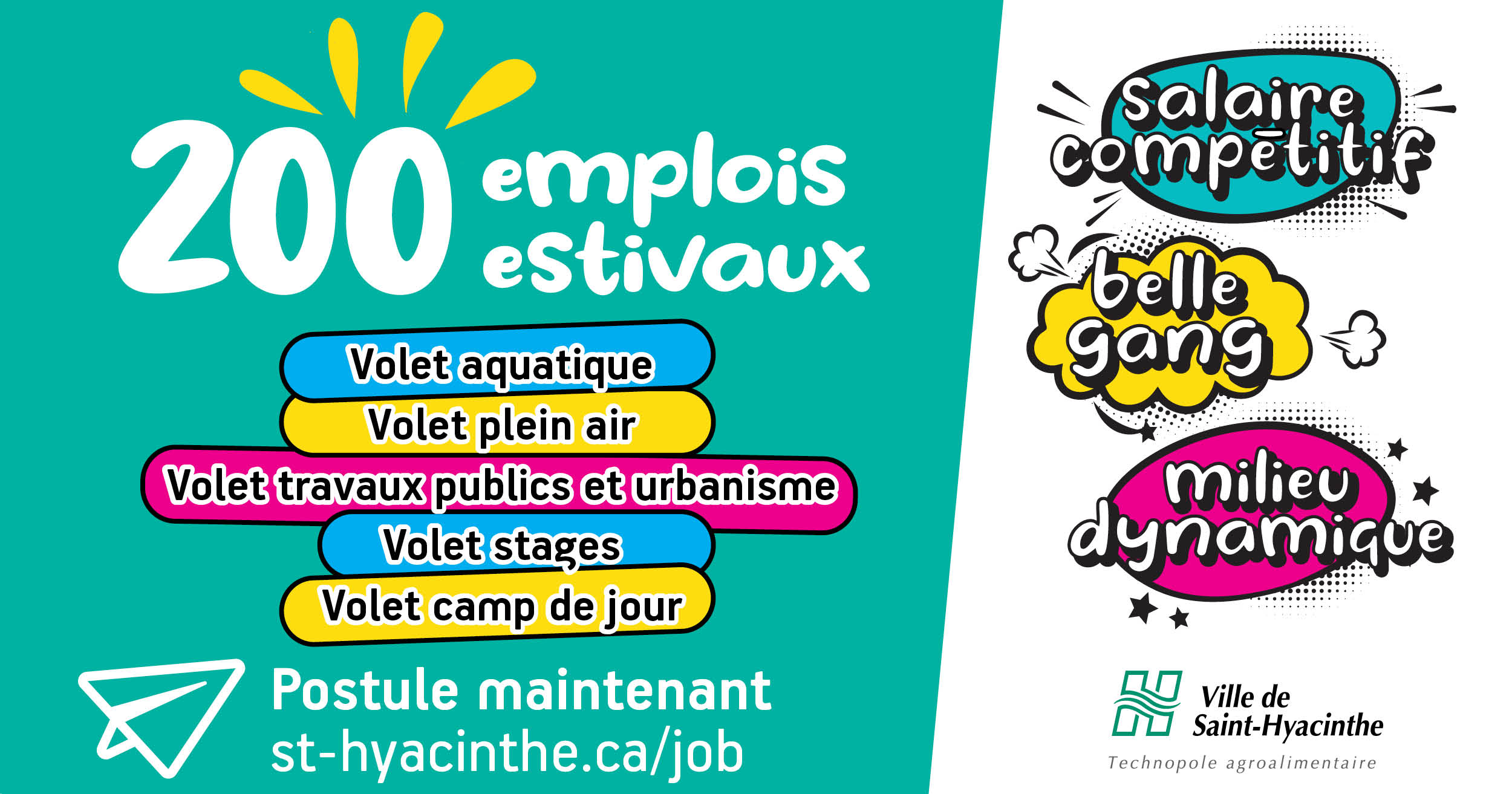 Campagne de recrutement Plus de 200 emplois estivaux pour tous les goûts